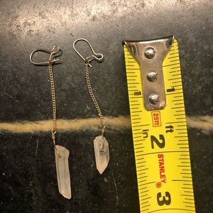 Anthropologie quartz earrings